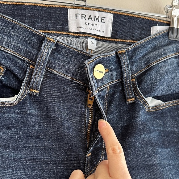 Frame Denim Women's Perry Street Dark Blue Skinny Jeans, Size 26 - Picture 8 of 16